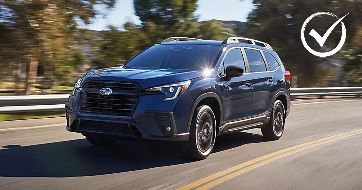 A Subaru Ascent driving during the day