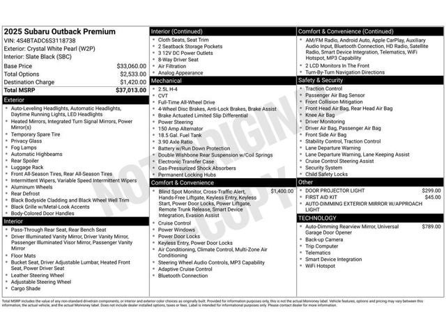 2025 Subaru Outback Premium