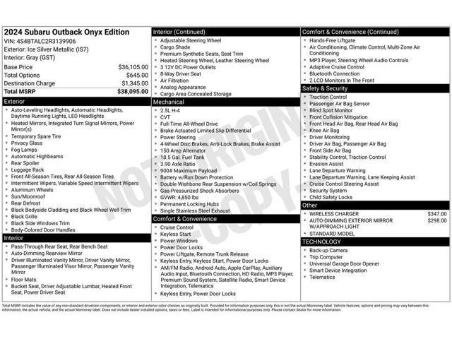 2024 Subaru Outback Onyx Edition