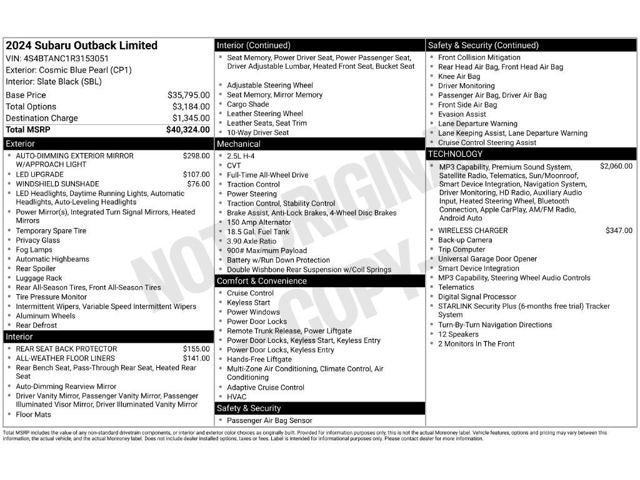 2024 Subaru Outback Limited