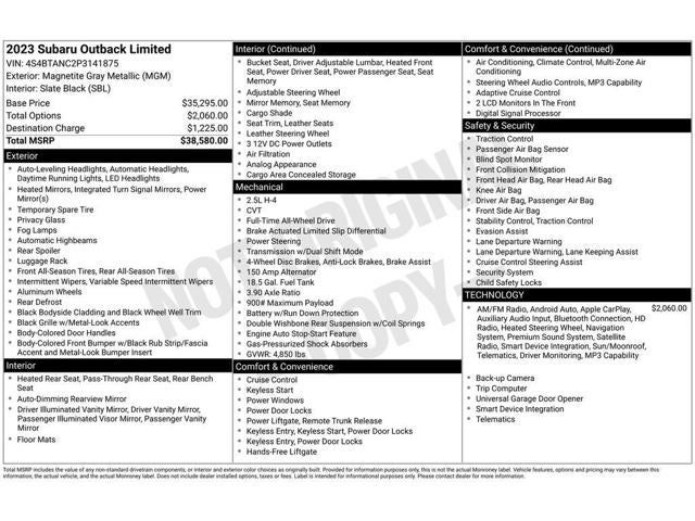 2023 Subaru Outback Limited