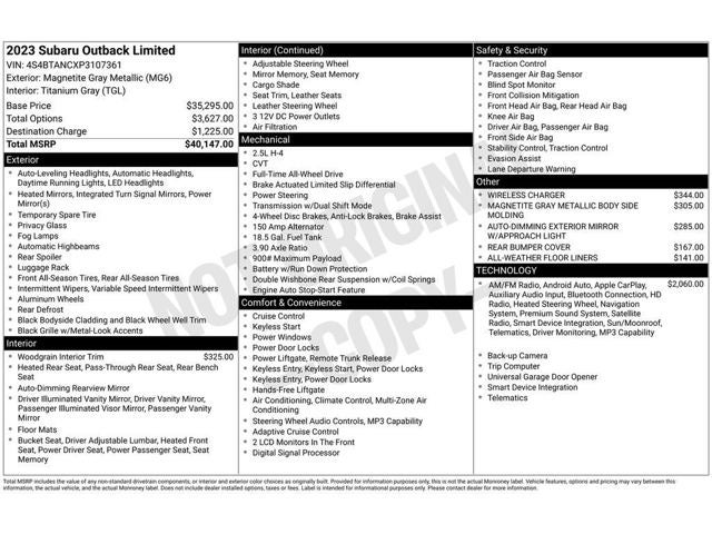 2023 Subaru Outback Limited