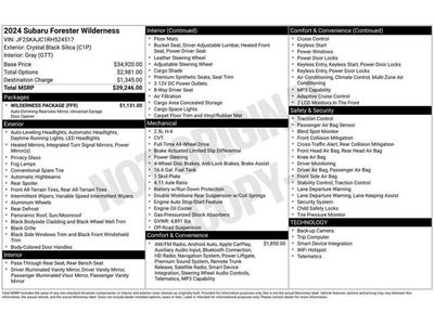 2024 Subaru Forester Wilderness