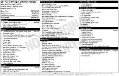 2017 Jeep Wrangler Unlimited Rubicon