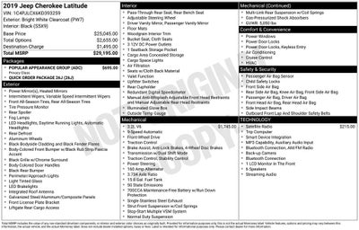 2019 Jeep Cherokee Latitude