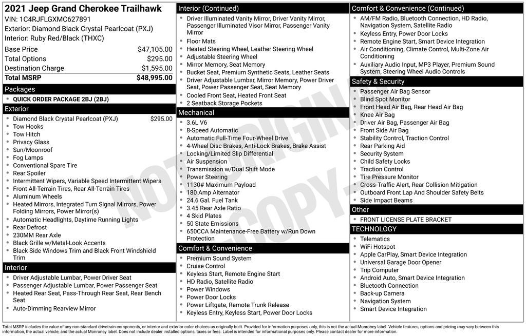 2021 Jeep Grand Cherokee Trailhawk