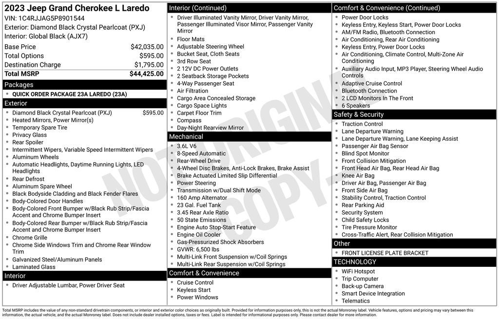 2023 Jeep Grand Cherokee L Laredo
