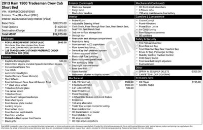 2013 RAM 1500 Tradesman