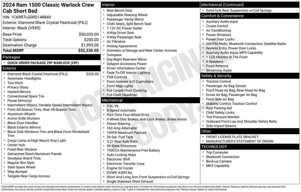 2024 RAM 1500 Classic Warlock