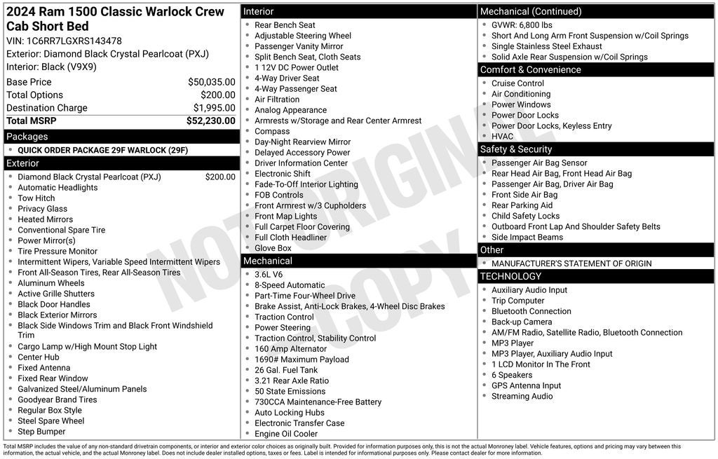 2024 RAM 1500 Classic Warlock