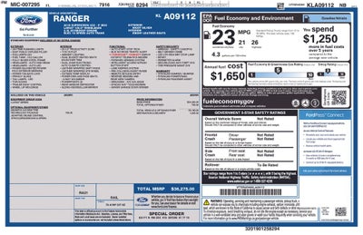 2019 Ford Ranger Lariat