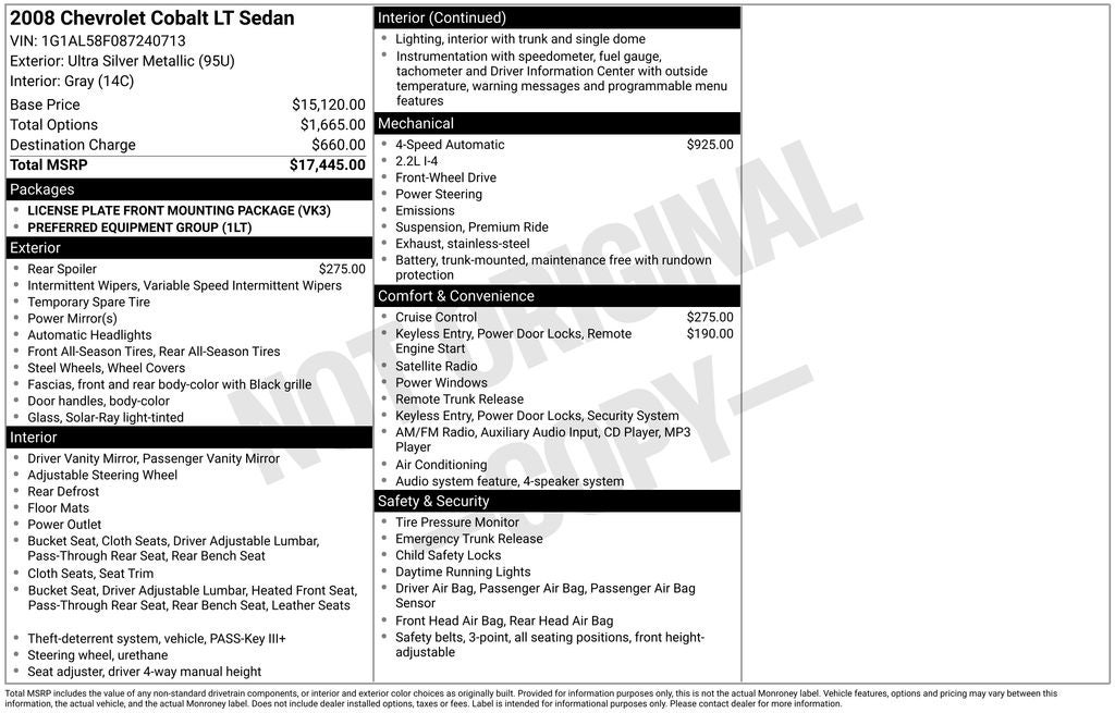 2008 Chevrolet Cobalt LT