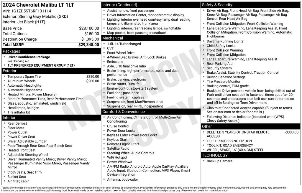 2024 Chevrolet Malibu LT 1LT