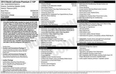 2012 Buick LaCrosse Premium II Group