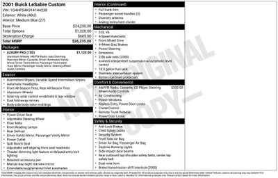 2001 Buick LeSabre Custom