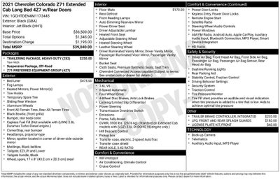 2021 Chevrolet Colorado Z71