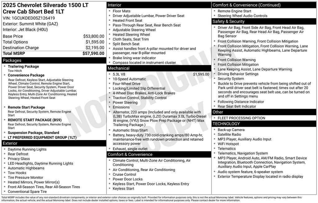 2025 Chevrolet Silverado 1500 LT LT1