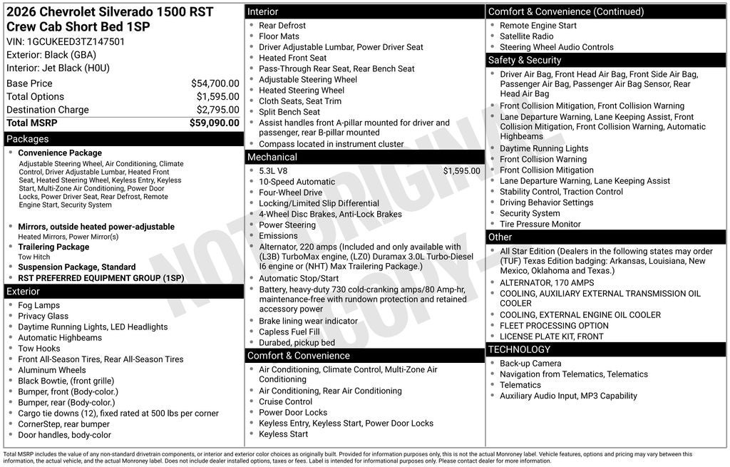2026 Chevrolet Silverado 1500 RST