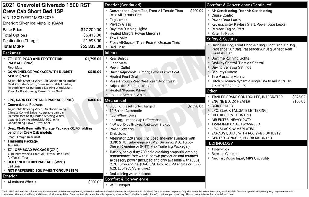 2021 Chevrolet Silverado 1500 RST