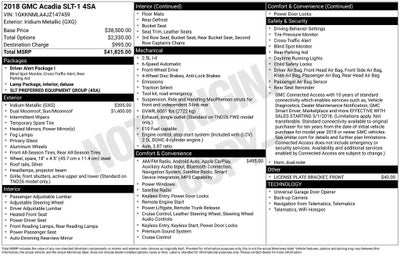 2018 GMC Acadia SLT-1