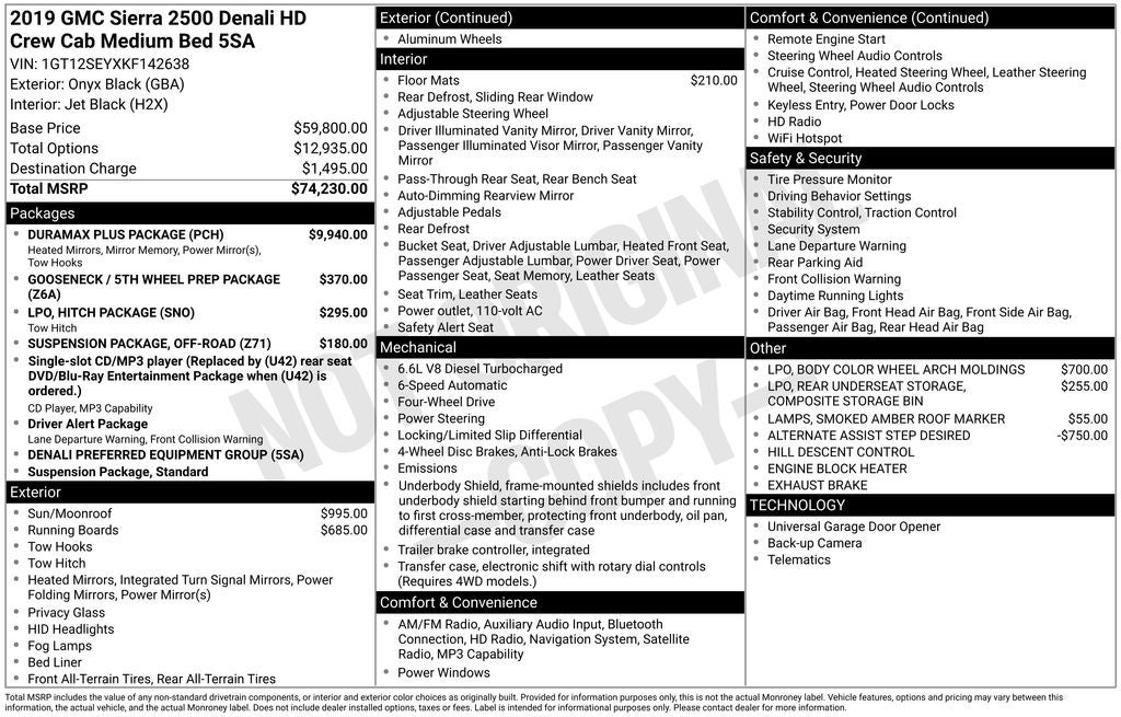 2019 GMC Sierra 2500HD Denali
