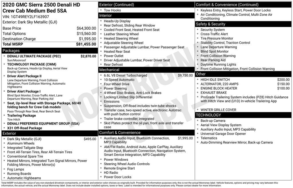 2020 GMC Sierra 2500HD Denali