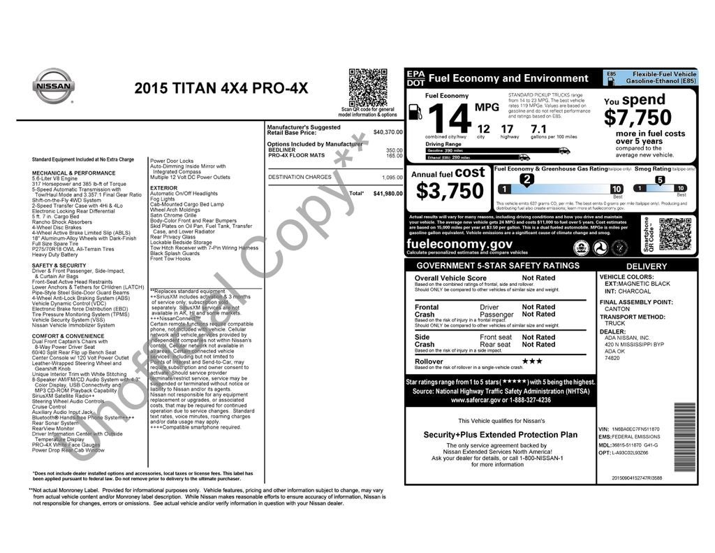 2015 Nissan Titan PRO-4X