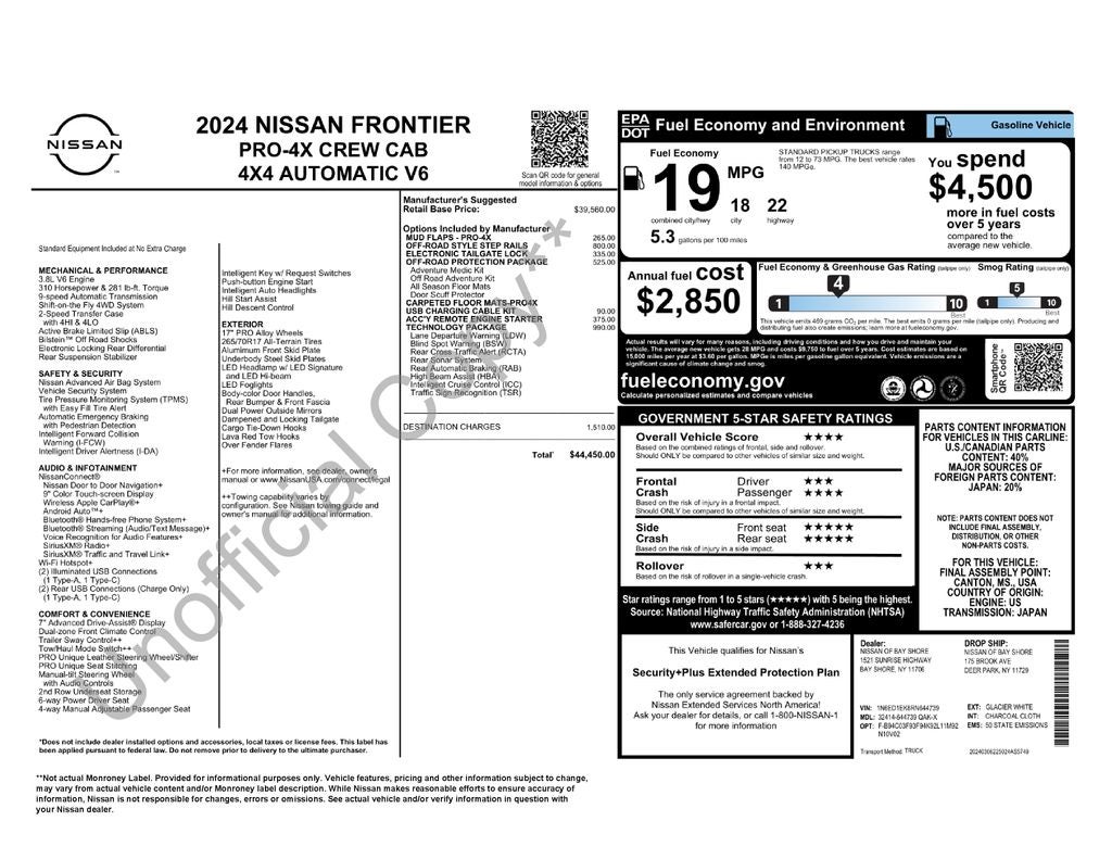 2024 Nissan Frontier PRO-4X