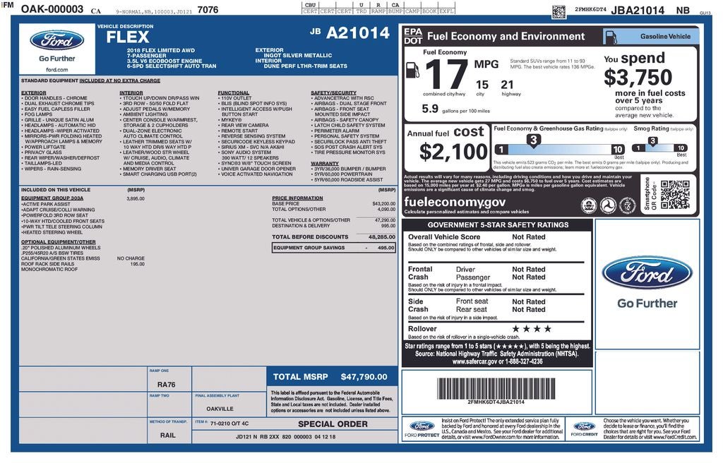 2018 Ford Flex Limited