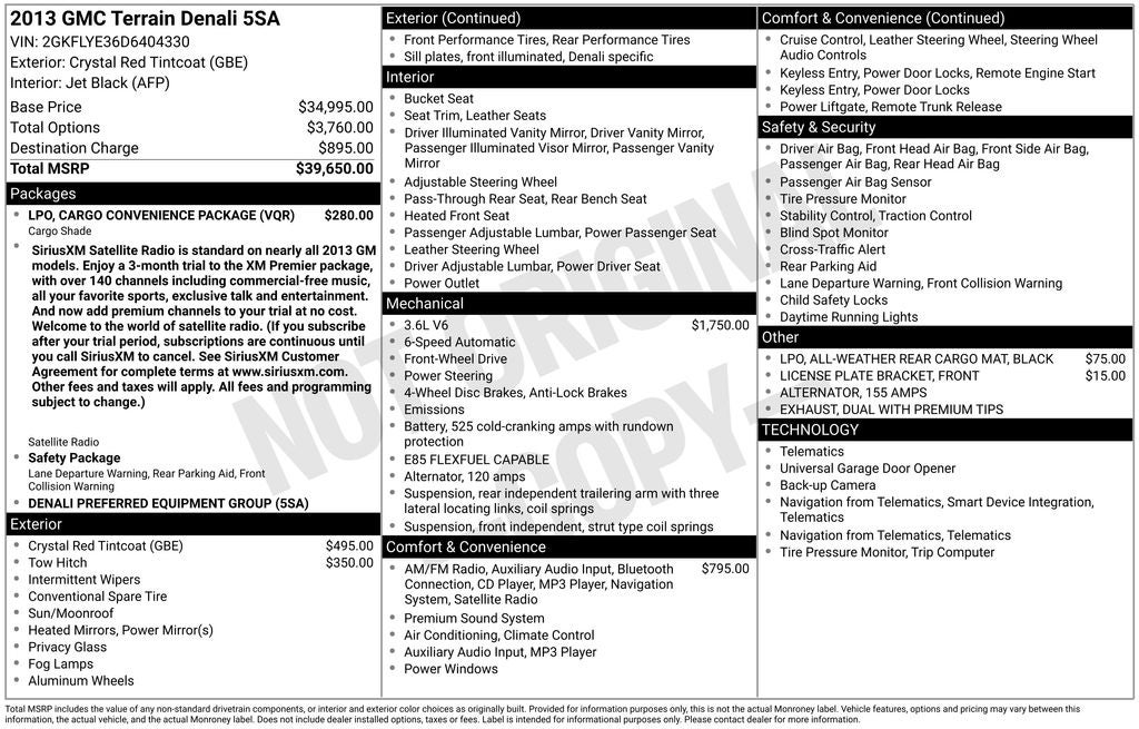 2013 GMC Terrain Denali