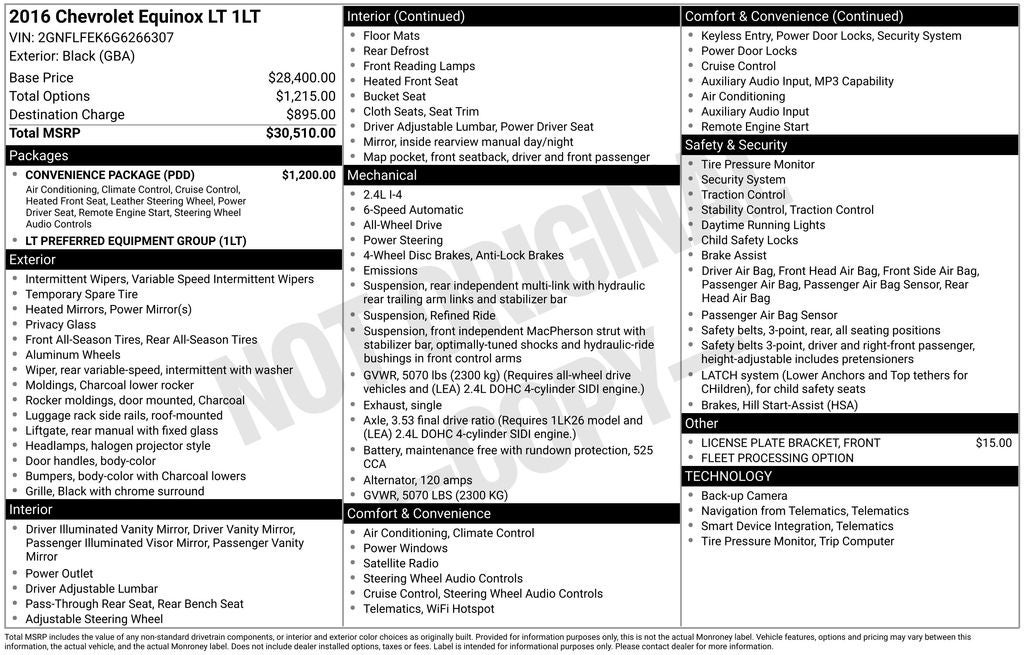 2016 Chevrolet Equinox LT