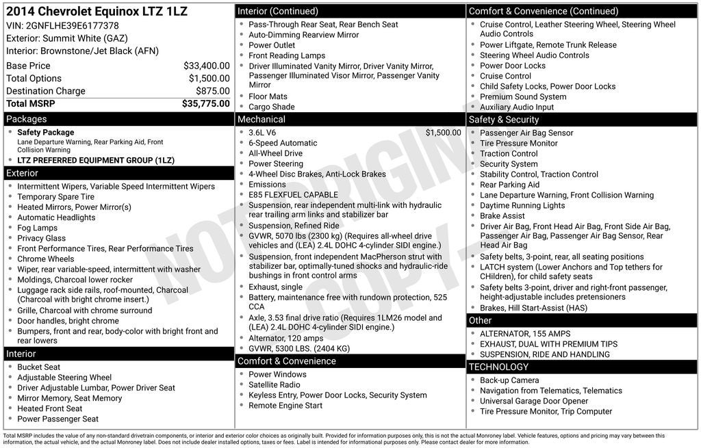 2014 Chevrolet Equinox LTZ