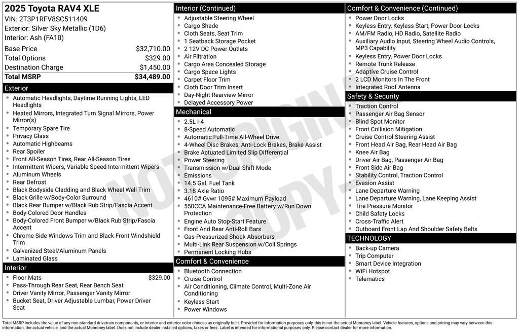 2025 Toyota RAV4 XLE
