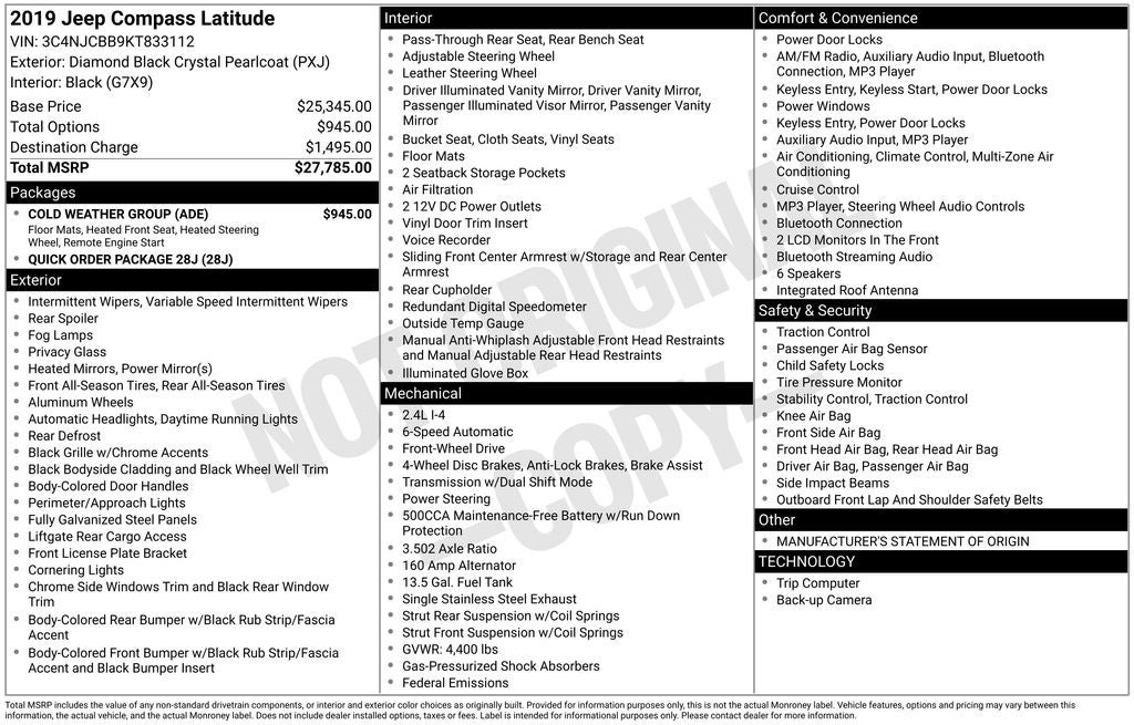 2019 Jeep Compass Latitude