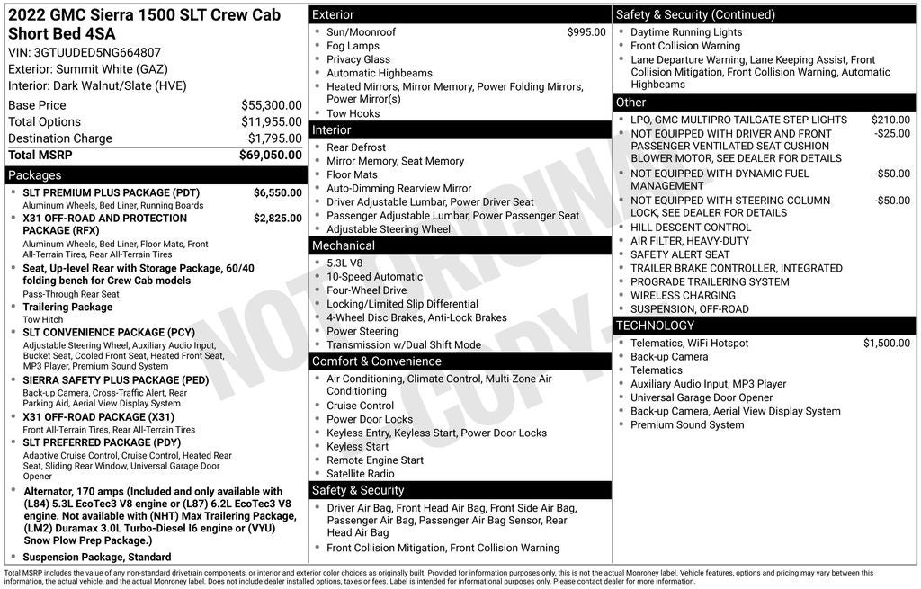 2022 GMC Sierra 1500 SLT