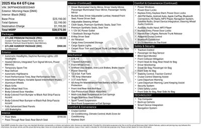 2025 Kia K4 GT-Line