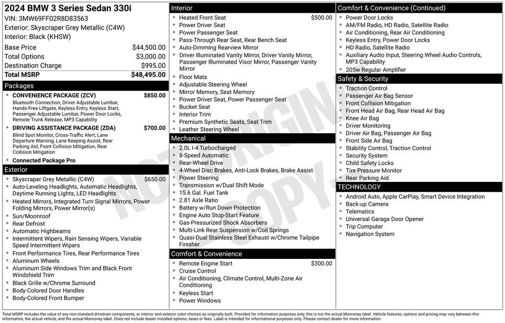 2024 BMW 3 Series 330i