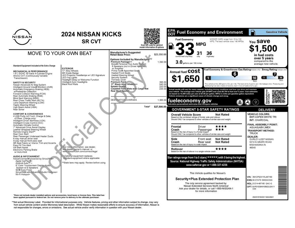 2024 Nissan Kicks SR