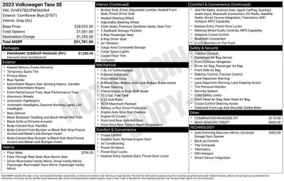 2023 Volkswagen Taos 1.5T SE
