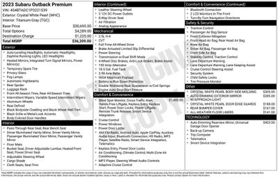 2023 Subaru Outback Premium