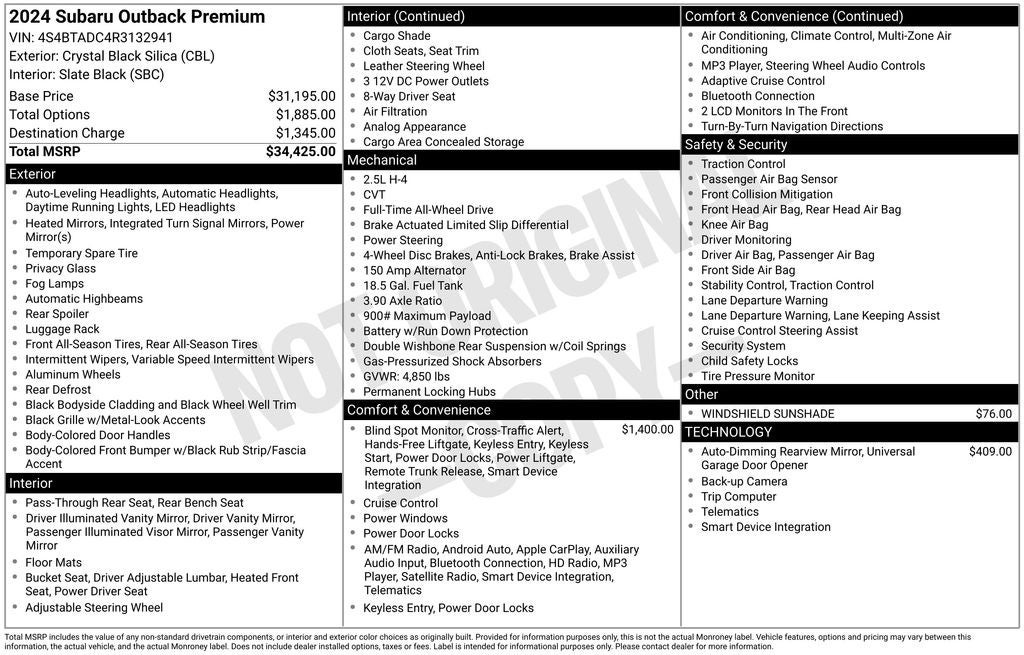 2024 Subaru Outback Premium