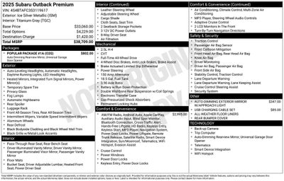 2025 Subaru Outback Premium