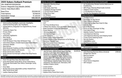 2025 Subaru Outback Premium