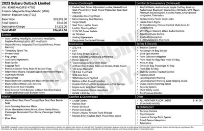 2023 Subaru Outback Limited