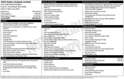 2023 Subaru Outback Limited