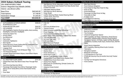 2024 Subaru Outback Touring