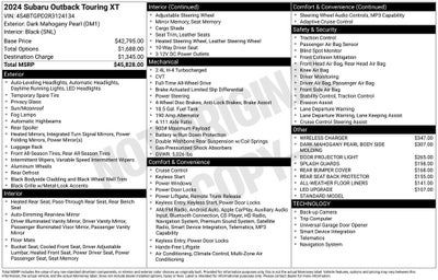2024 Subaru Outback Touring XT