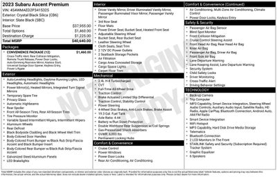 2023 Subaru Ascent Premium