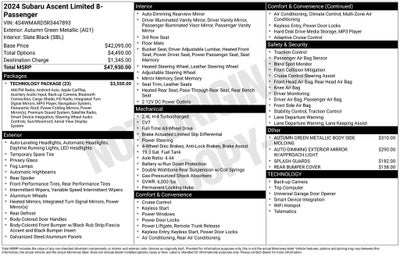2024 Subaru Ascent Limited