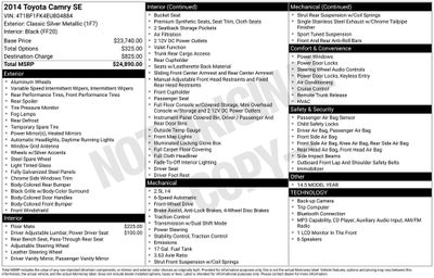2014 Toyota Camry SE